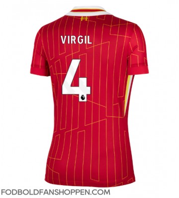 Liverpool Virgil van Dijk #4 Hjemmebanetrøje Dame 2024-25 Kortærmet